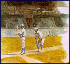 &ldquo;Baseball Players Practicing,&rdquo; 1875. Click to enlarge.